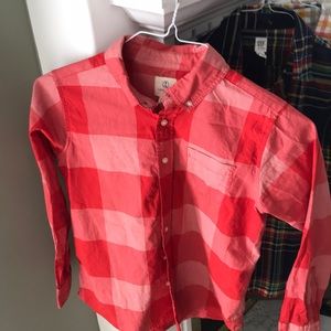 Boys Lands End button down size 10-12